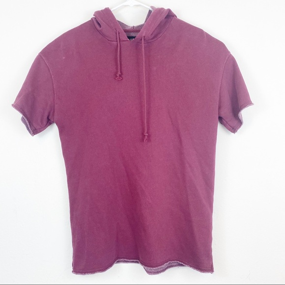 PacSun Other - PacSun Long Fit Short Sleeve Hoodie Size Small PacSun Other - PacSun Long Fit Short Sleeve Hoodie Size Small
